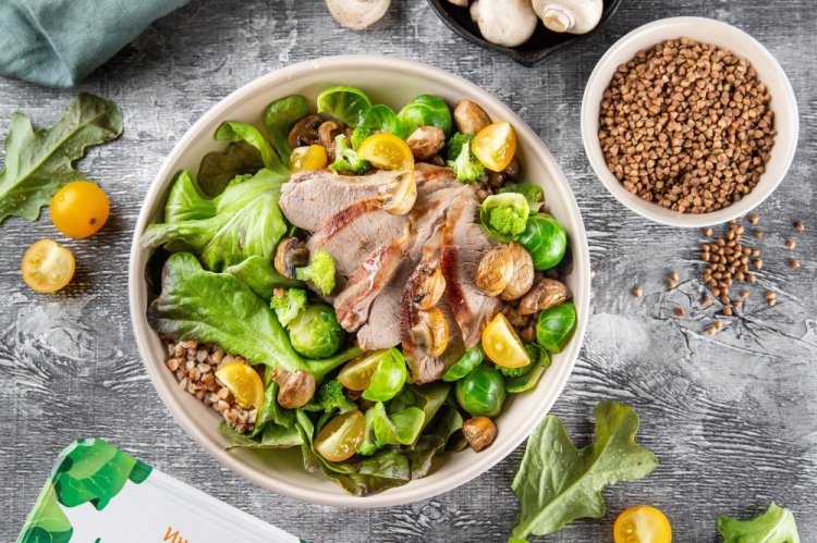 Turkey and Brussels Sprouts Bowl