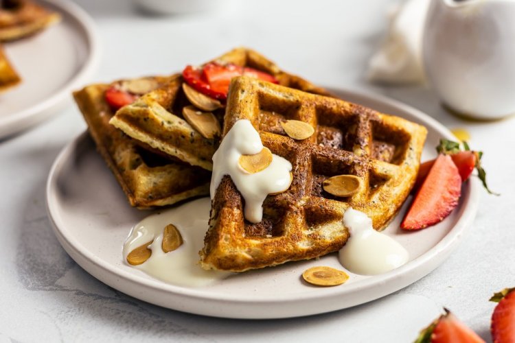 Belgian Waffles with Protein