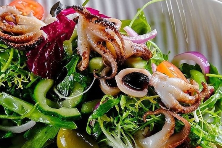 Octopus and Grilled Vegetable Salad