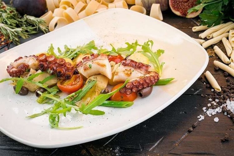 Grilled Octopus and Vegetable Salad