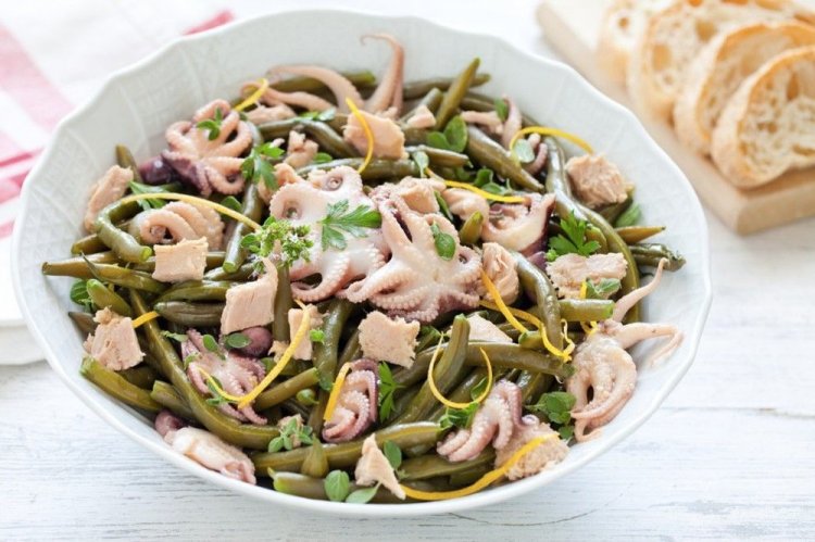Octopus and Green Bean Salad