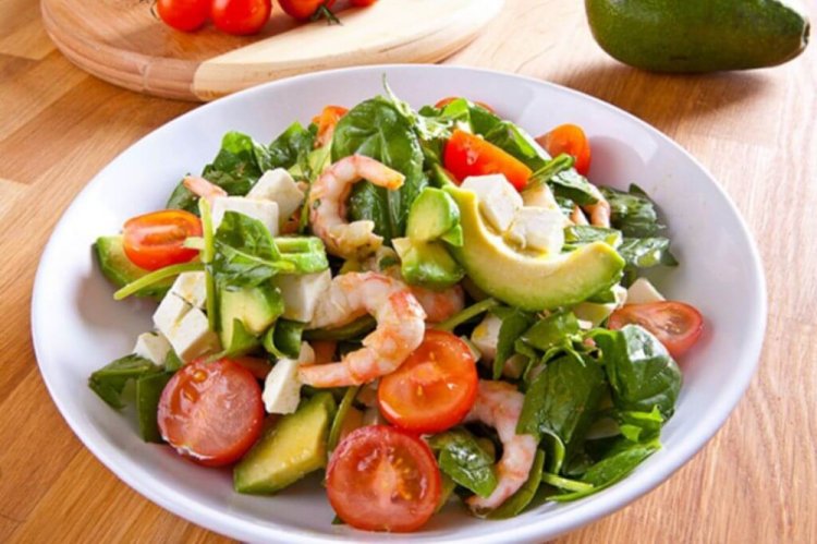 Avocado, Mozzarella, and Octopus Salad