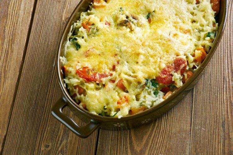 Rice in Sour Cream with Cheese
