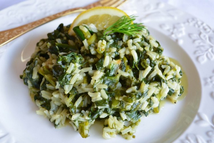 Rice with Spinach