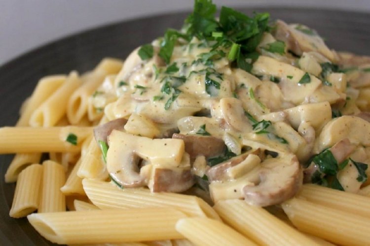 Salsa de champiñones para pasta