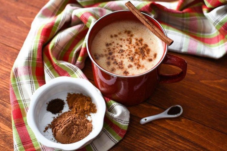 Spiced Milk Coffee in a Cezve
