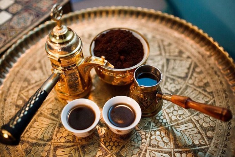 Arabic Coffee in a Cezve