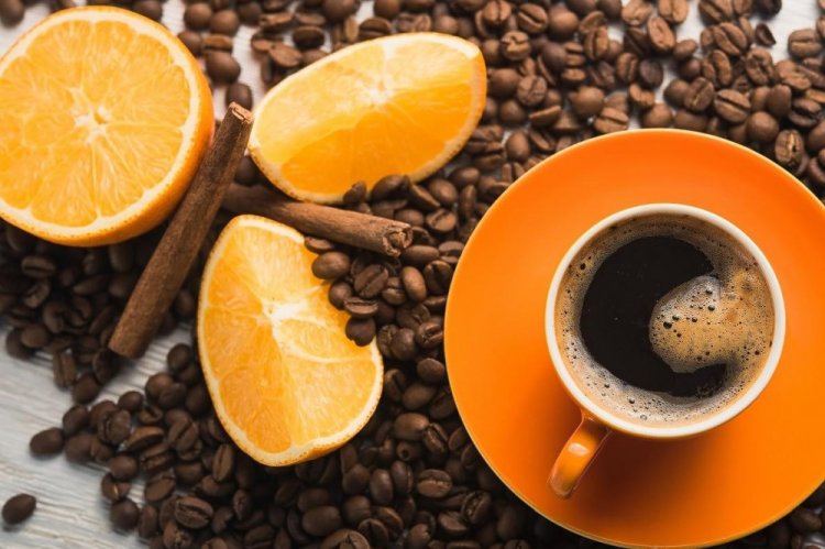Orange Coffee in a Cezve