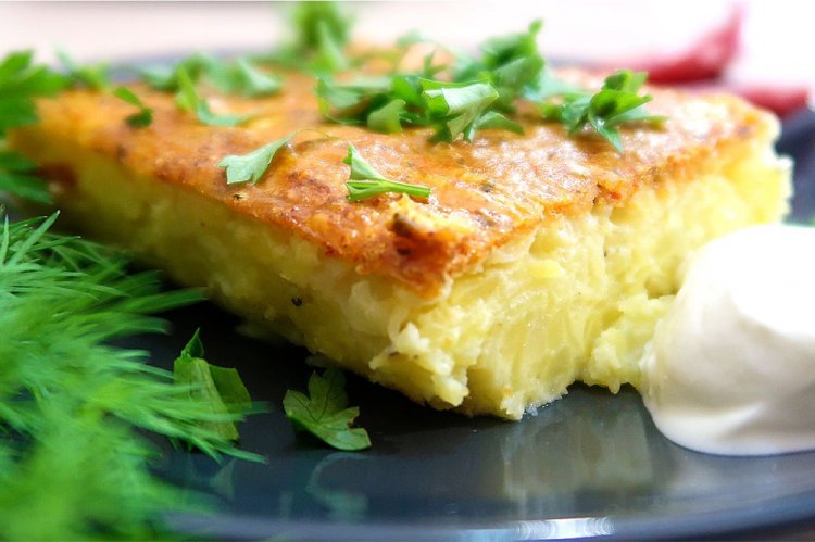 Pastel de patatas ralladas