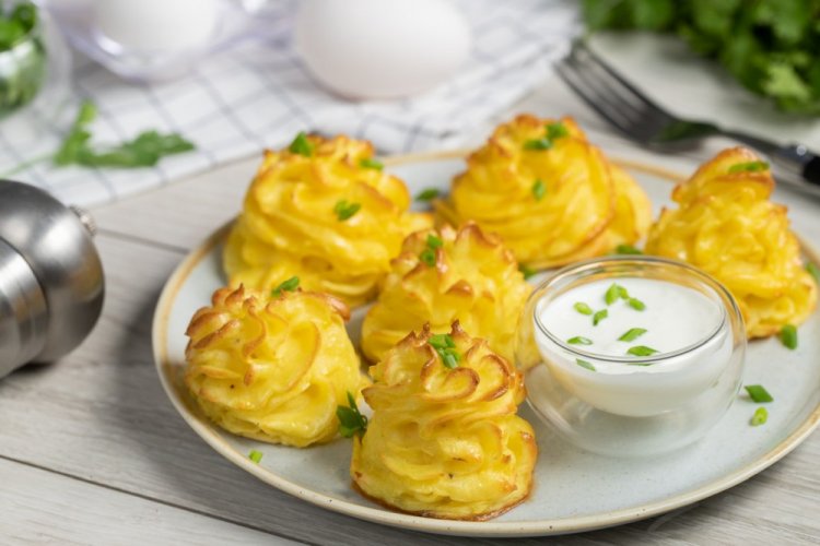 Puré de patatas gratinado