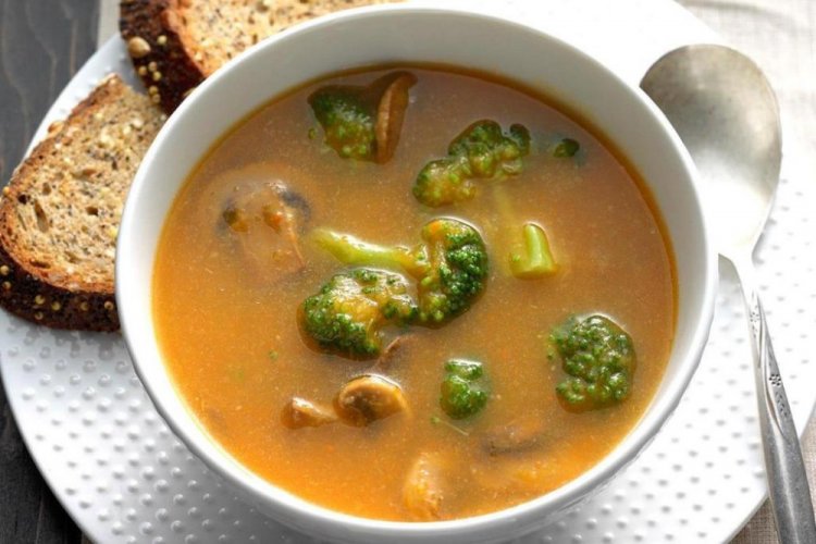 Mushroom and Broccoli Soup