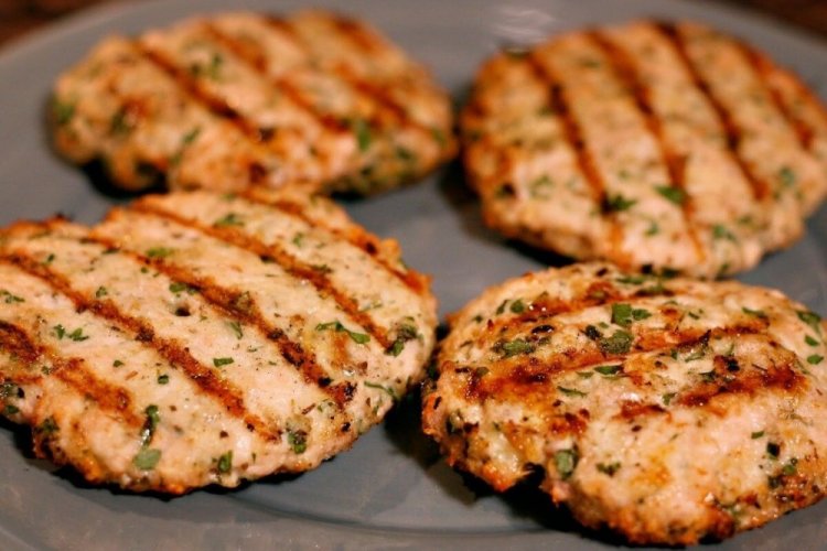 Chopped Chicken and Zucchini Burger Patties