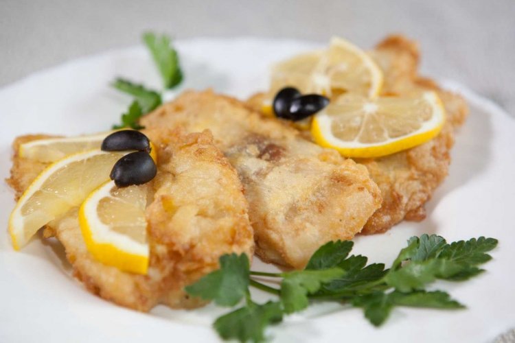 Lenguado frito en huevo