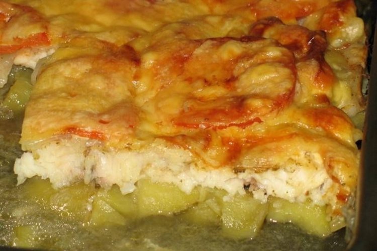 Lenguado con patatas al horno