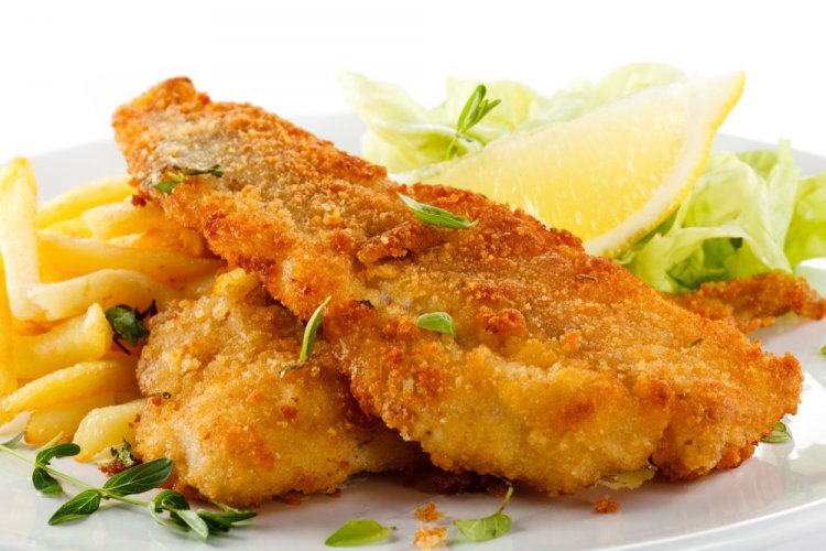 Lenguado empanado con queso
