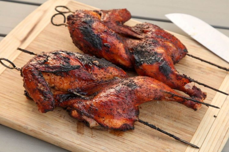 Grilled Chicken Halves