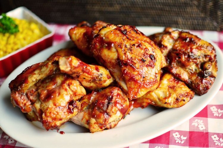 Grilled Chicken Thighs in Spicy Marinade