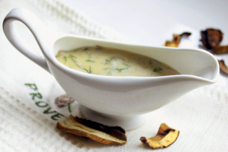 Marinated Champignon Mushroom Sauce with Mayonnaise