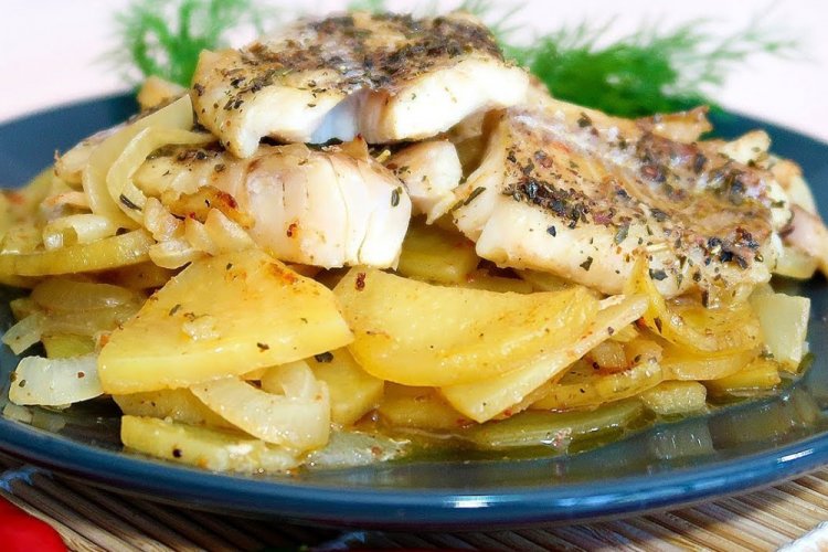 Fish with Potatoes in Air Fryer
