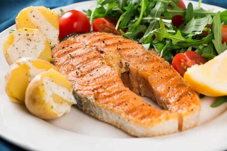 Salmon Steak in the Oven