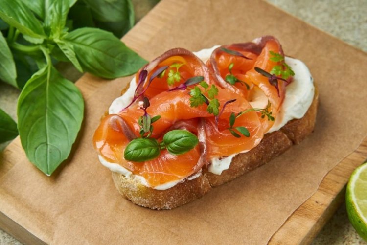 Salmon Bruschetta