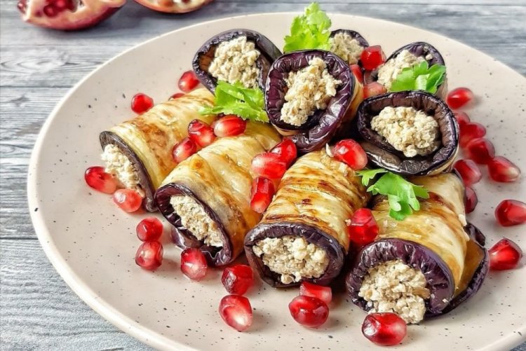 Rollitos de berenjena