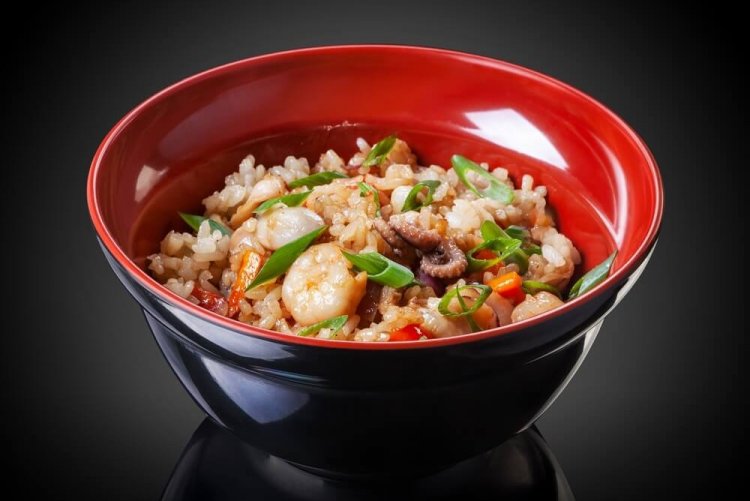 Chahan con mariscos