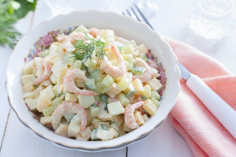 Shrimp and Cucumber Salad