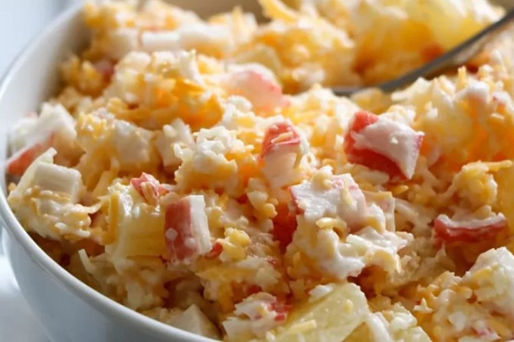 Crab Stick and Pineapple Salad