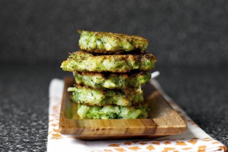 Broccoli and Cauliflower Fritters