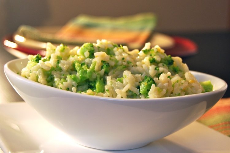 Rice with Broccoli and Cauliflower