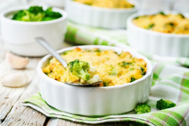 Chicken Casserole with Broccoli and Cauliflower
