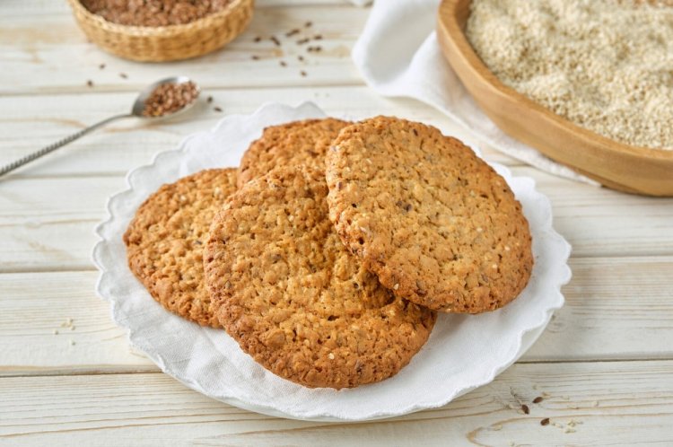 Protein Cookies with Bran and Flaxseed Flour