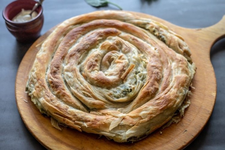 Turkish Börek with Meat and Phyllo Dough