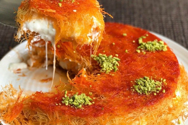 Kadaif with Mozzarella and Phyllo Dough