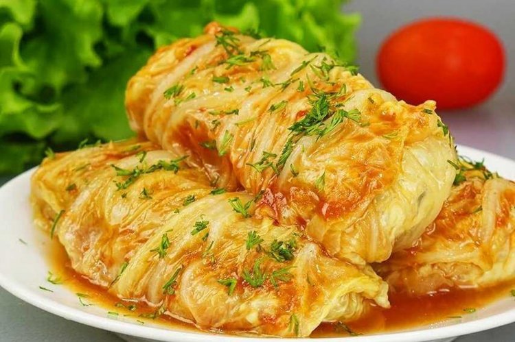 Napa Cabbage Rolls in the Oven