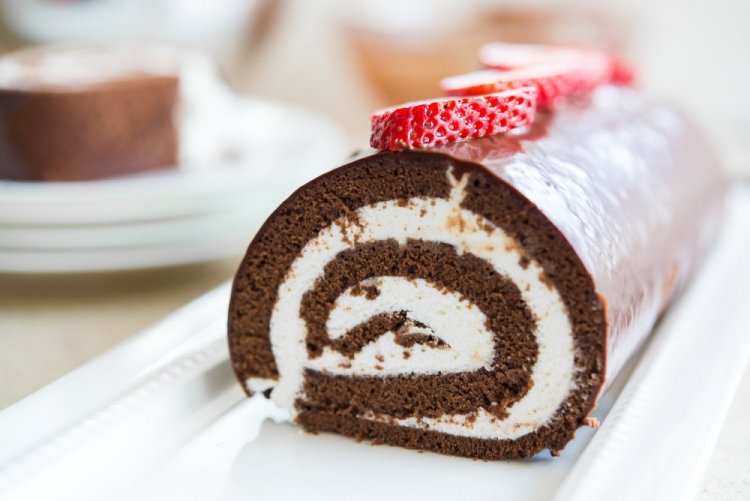 Brazo de gitano de chocolate