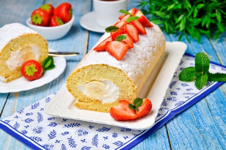 Brazo de gitano con plátano