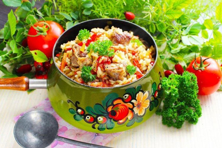 Turkey Fillet with Rice in the Oven