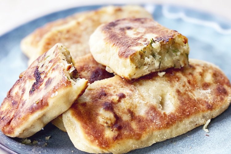 Pirozhki con kéfir y patata