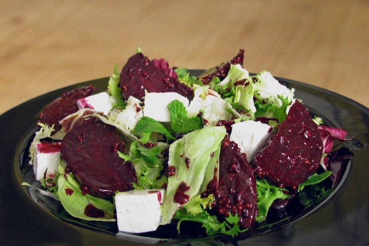 Healthy Beetroot Salad with Celery
