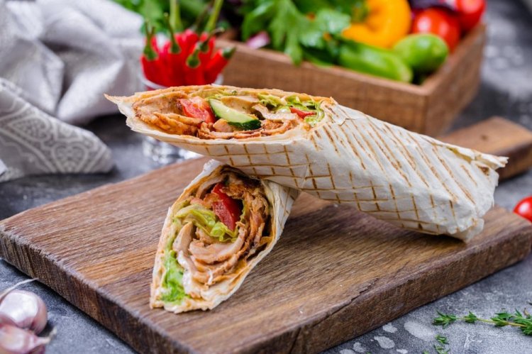 Shawarma saludable de pollo