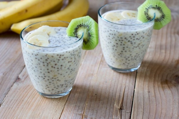 Pudín de chía con kéfir y miel