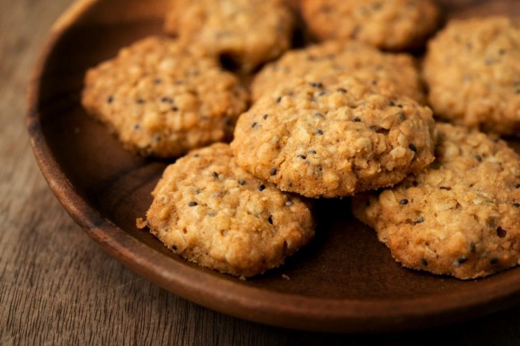 Galletas de avena saludables con semillas de chía