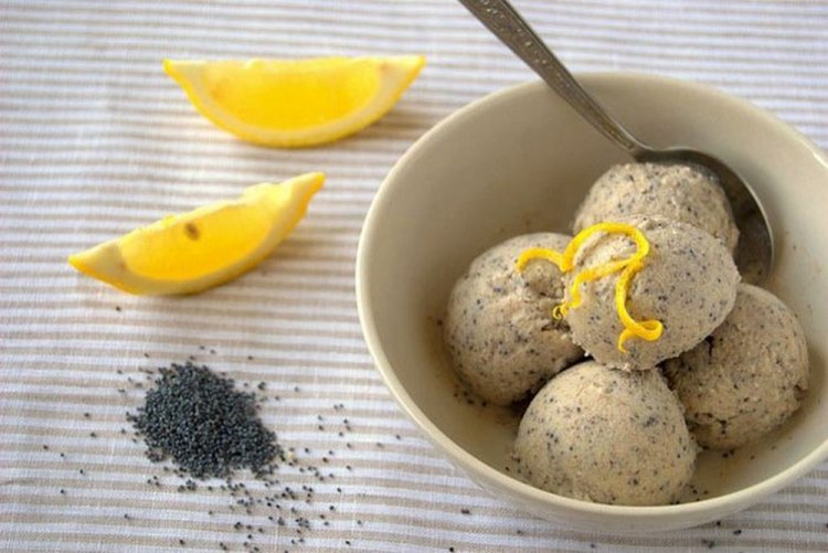 Helado saludable con semillas de chía