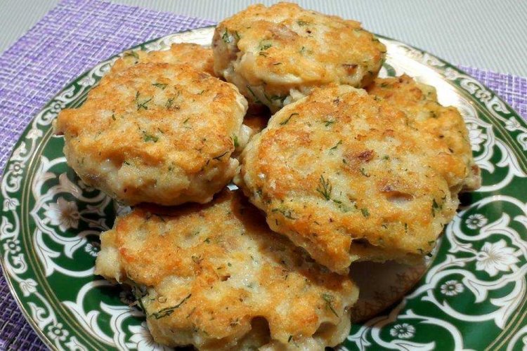 Hamburguesas de abadejo picado saludable con salvado