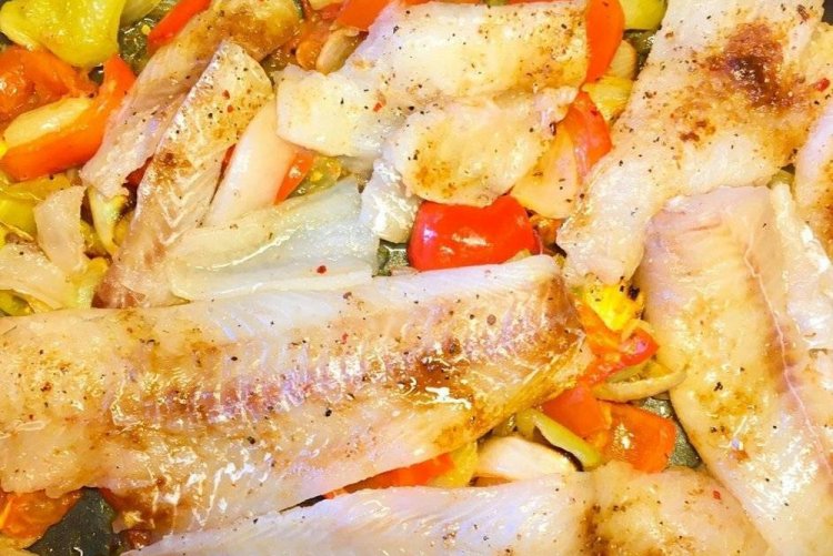 Abadejo saludable en bolsa de asar