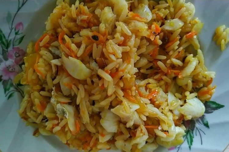 Arroz con abadejo saludable