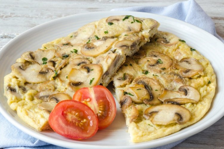 Tortilla con champiñones