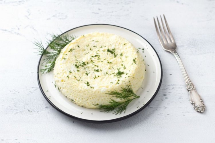 Tortilla de claras al vapor